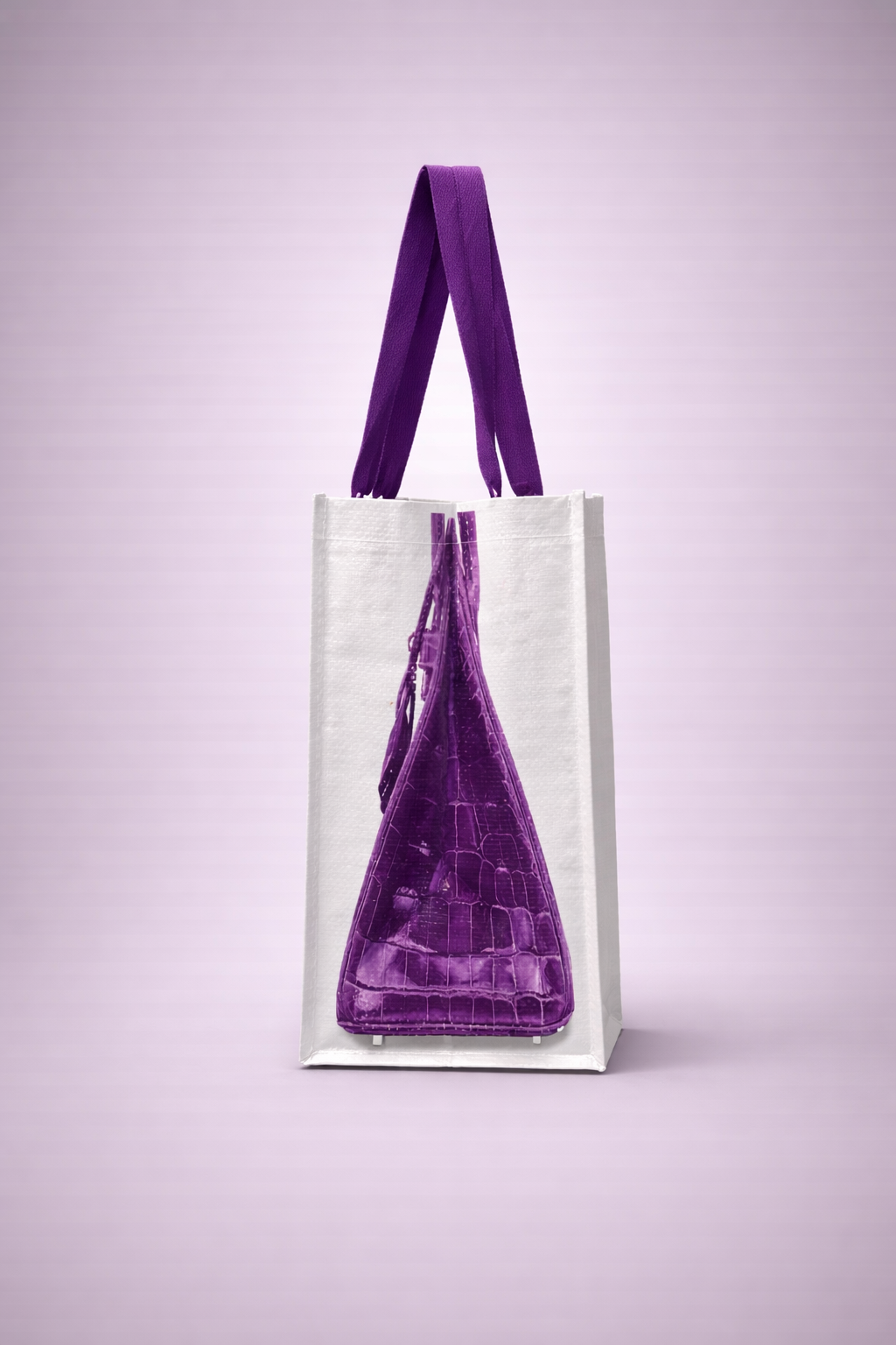 FRENCH VIOLET  Grocery Tote Bag