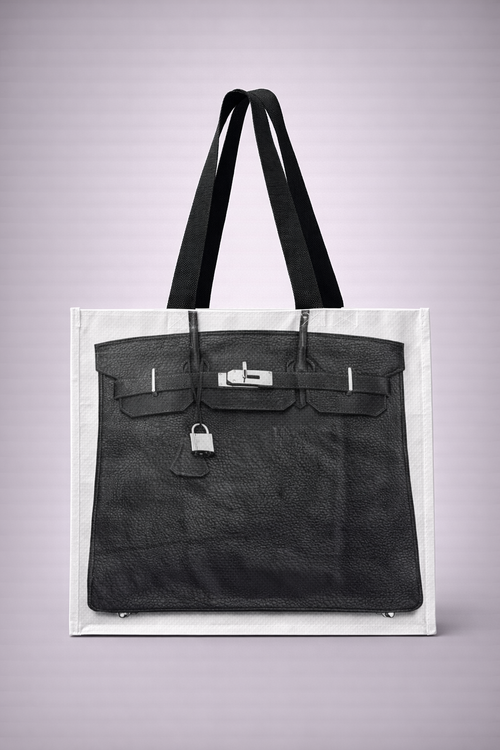 CHARCOAL  Grocery Tote Bag