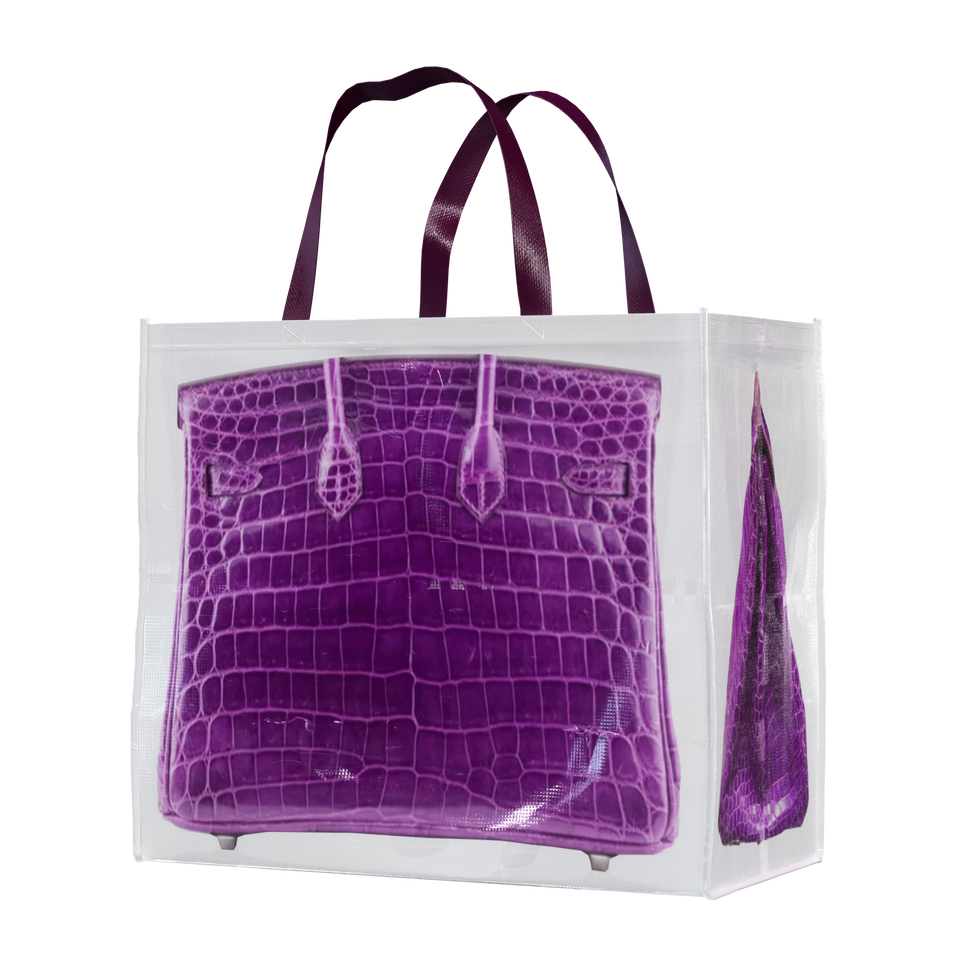 AMETHYST BIRKIN GROCERY BAG BACK