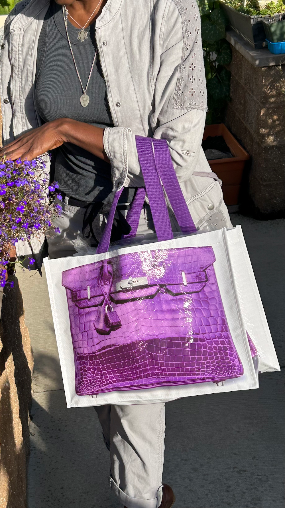 AMETHYST BIRKIN GROCERY BAG MODEL_2
