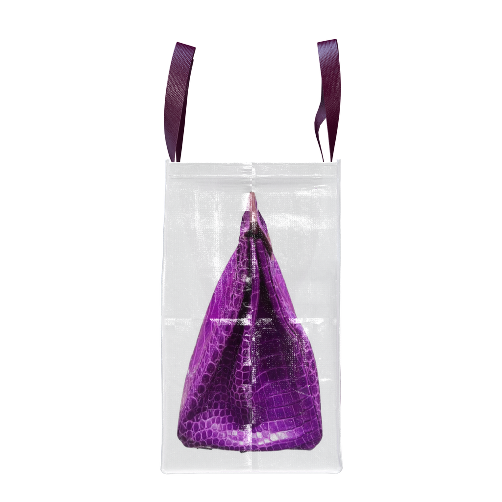 AMETHYST BIRKIN GROCERY BAG SIDE