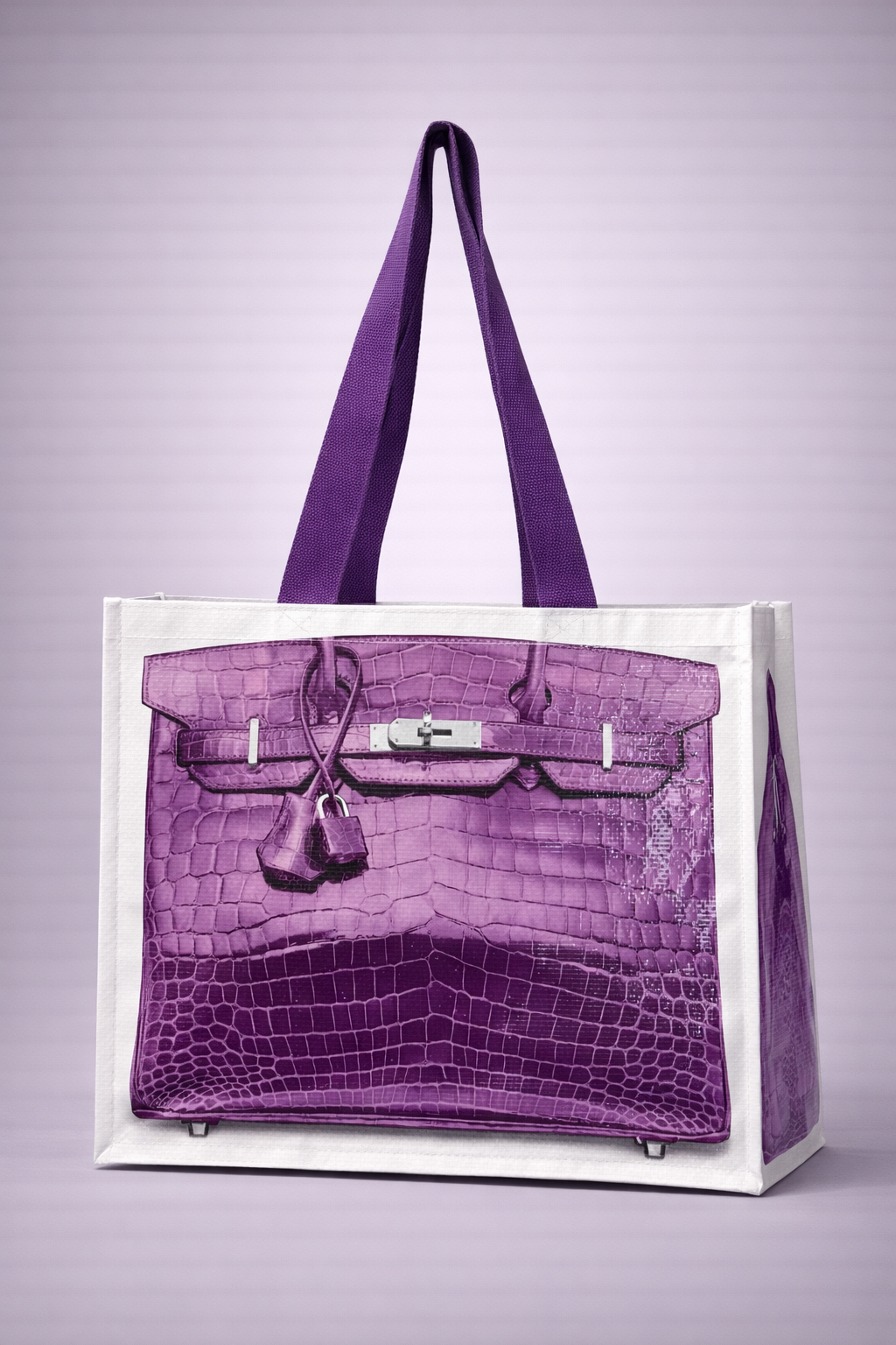 FRENCH VIOLET  Grocery Tote Bag