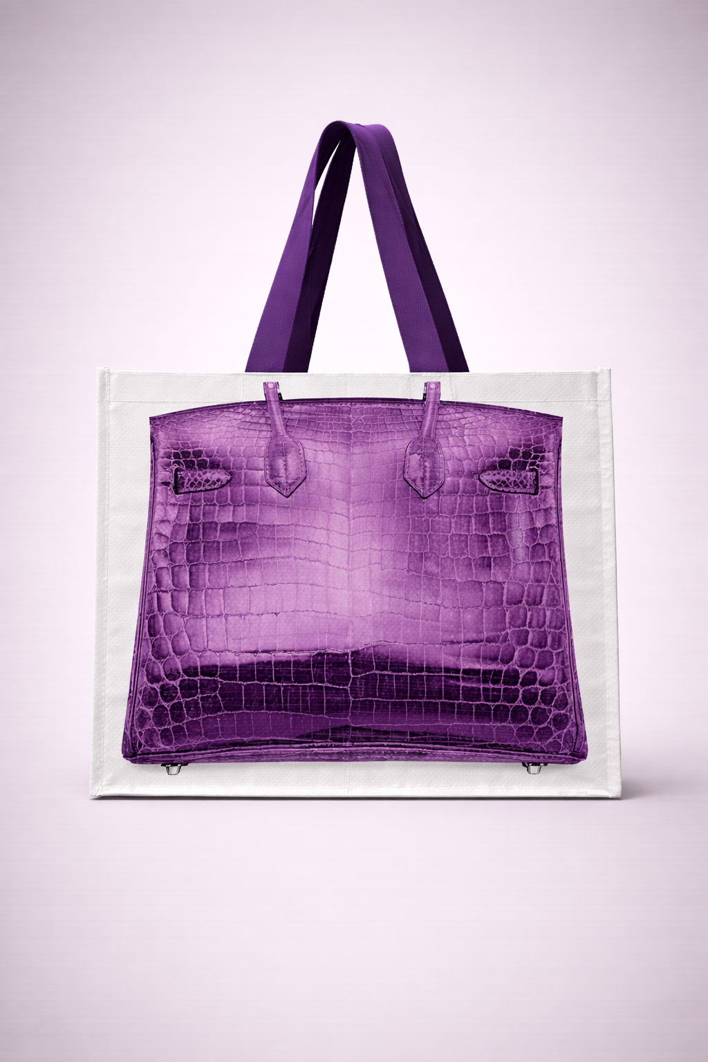 FRENCH VIOLET  Grocery Tote Bag