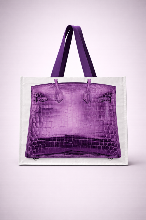 FRENCH VIOLET  Grocery Tote Bag
