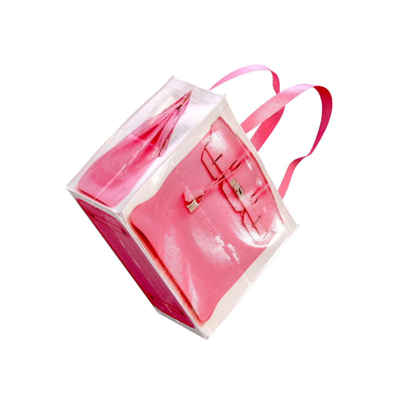PANKY PINK  Grocery Tote Bag