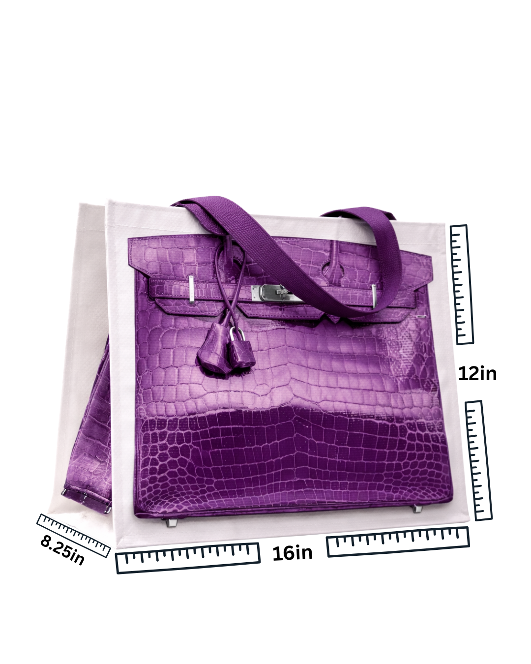 FRENCH VIOLET  Grocery Tote Bag